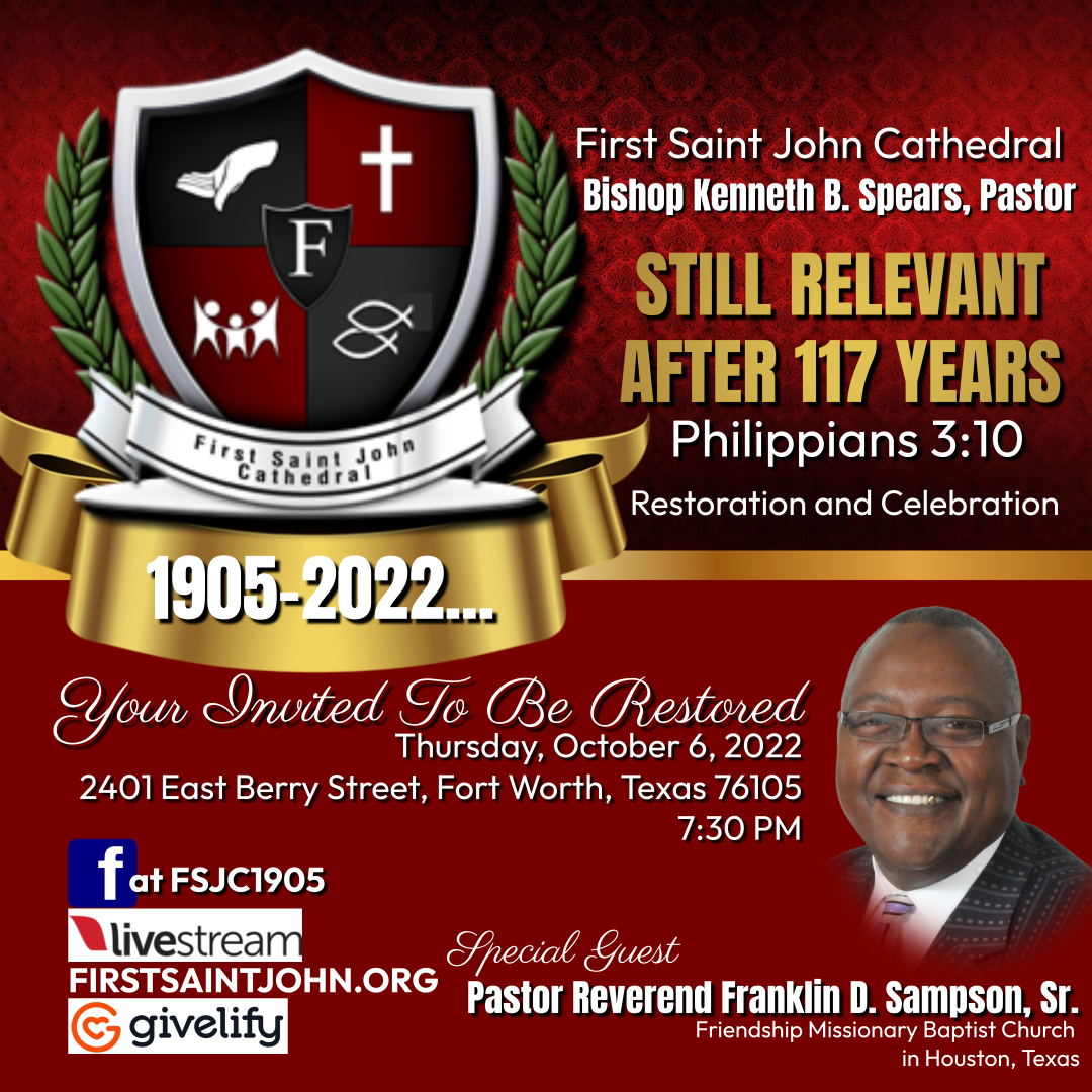 Special Guest Pastor Reverend Franklin D. Sampson Sr.